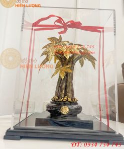 Cây Kim Ngân Mạ Vàng 24K Cao 37cm Cỡ To