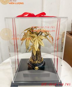 Cây Kim Ngân Mạ Vàng 24K Cao 37cm Cỡ To