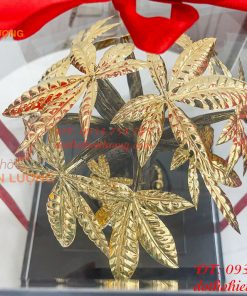 Cây Kim Ngân Mạ Vàng 24K Cao 37cm Cỡ To