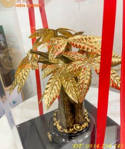 Cây Kim Ngân Mạ Vàng 24K Cao 37cm Cỡ To