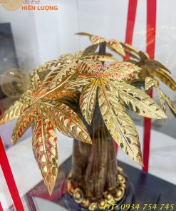 Cây Kim Ngân Mạ Vàng 24K Cao 37cm Cỡ To