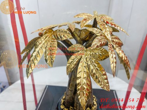 Cây Kim Ngân Mạ Vàng 24K Cao 37cm Cỡ To