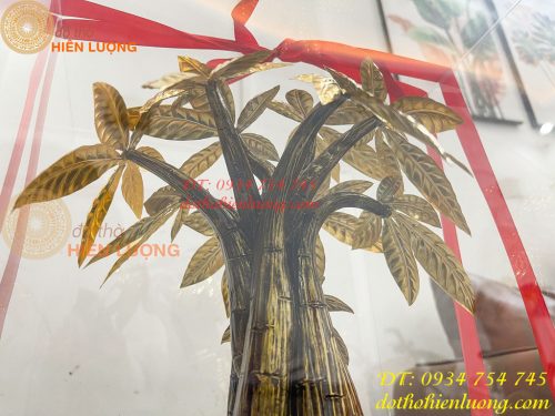 Cây Kim Ngân Mạ Vàng 24K Cao 37cm Cỡ To