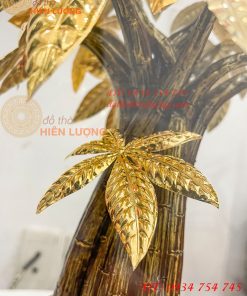 Cây Kim Ngân Mạ Vàng 24K Cao 37cm Cỡ To