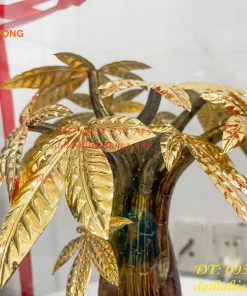 Cây Kim Ngân Mạ Vàng 24K Cao 37cm Cỡ To