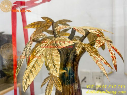 Cây Kim Ngân Mạ Vàng 24K Cao 37cm Cỡ To