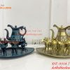 Bộ Ấm Chén Rượu 3 Chân Tần Thủy Hoàng Bằng Đồng