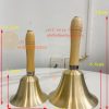 Chuông Lắc Cầm Tay Cán Gỗ Bằng Đồng