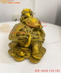 Tượng Long Quy Cõng Con Trấn Trạch Bằng Đồng Phong Thủy