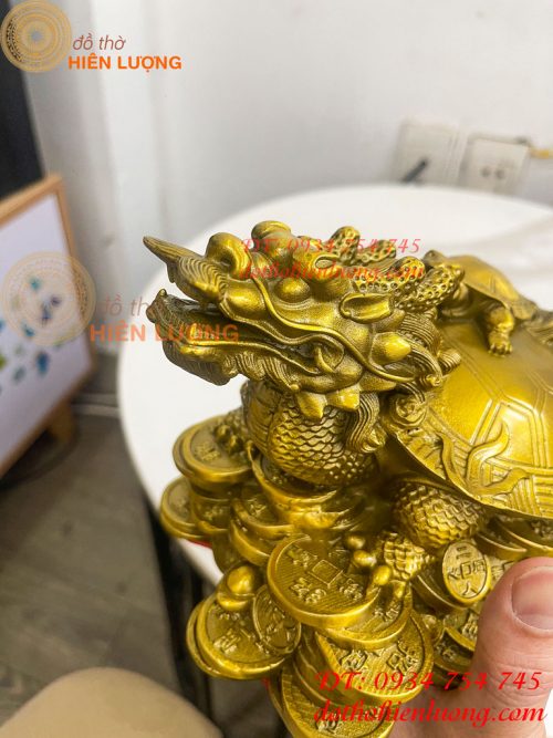 Tượng Long Quy Cõng Con Trấn Trạch Bằng Đồng Phong Thủy