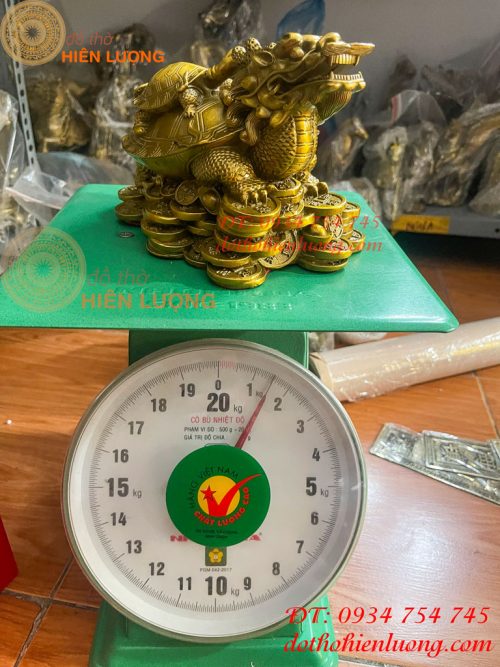 Tượng Long Quy Cõng Con Trấn Trạch Bằng Đồng Phong Thủy