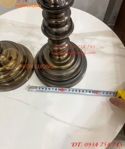 Đèn Dầu Pháp Cổ Bằng Đồng Cao 85cm Cả Bóng
