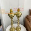 Đèn Dầu Pháp Cổ Bằng Đồng Cao 85cm Cả Bóng
