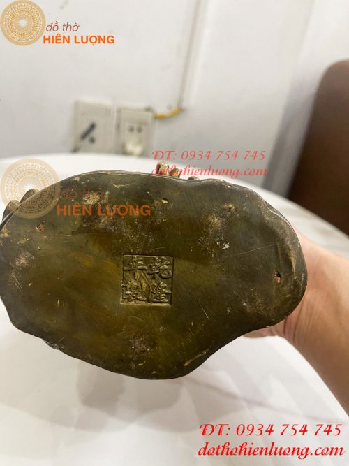 Tượng Phật Thích Ca Đứng Đài Sen Bằng Đồng Hun Cao 30cm