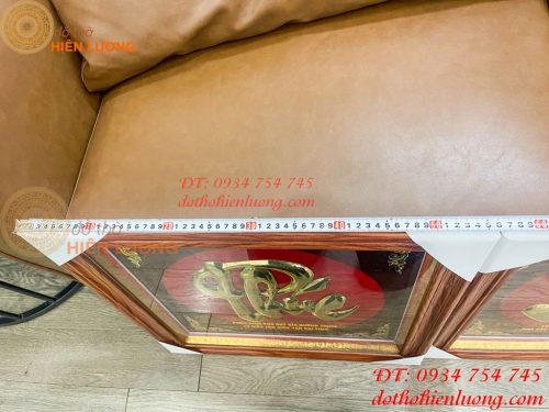 Tranh Chữ Phúc 57x57cm Bằng Đồng Treo Tường