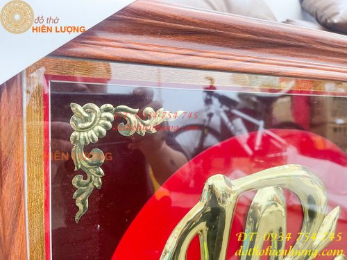 Tranh Chữ Phúc 57x57cm Bằng Đồng Treo Tường