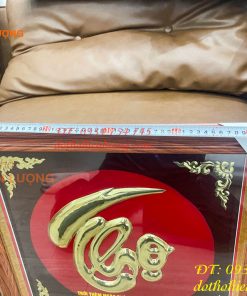 Tranh Chữ Thọ 57x57cm Bằng Đồng Treo Tường