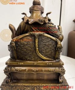 Tượng Quan Công Ngồi Ghế Hổ Đọc Sách Cao 30cm