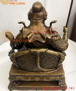 Tượng Quan Công Ngồi Ghế Hổ Đọc Sách Cao 30cm