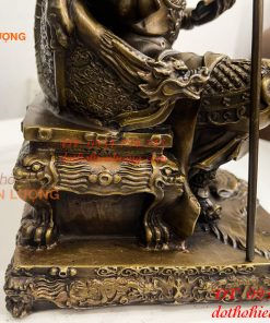 Tượng Quan Công Ngồi Ghế Hổ Đọc Sách Cao 30cm
