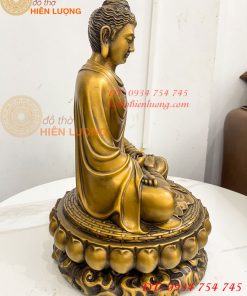 Tượng Đức Bổn Sư Thích Ca Mâu Ni Phật Bằng Đồng Cao 37cm
