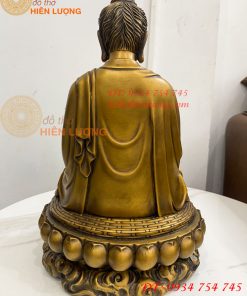 Tượng Đức Bổn Sư Thích Ca Mâu Ni Phật Bằng Đồng Cao 37cm