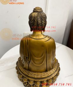 Tượng Đức Bổn Sư Thích Ca Mâu Ni Phật Bằng Đồng Cao 37cm