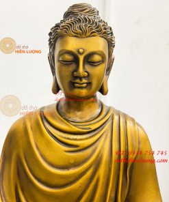 Tượng Đức Bổn Sư Thích Ca Mâu Ni Phật Bằng Đồng Cao 37cm