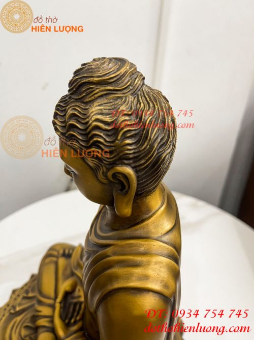 Tượng Đức Bổn Sư Thích Ca Mâu Ni Phật Bằng Đồng Cao 37cm