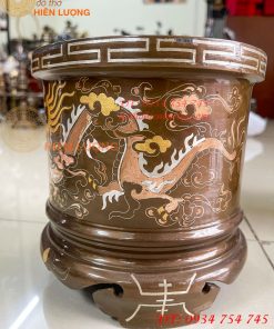 Bát Hương Khảm Tam Khí Đường Kính 18cm