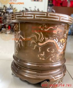 Bát Hương Khảm Tam Khí Đường Kính 18cm