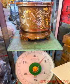 Bát Hương Khảm Tam Khí Đường Kính 18cm