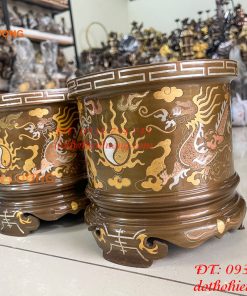 Bát Hương Khảm Tam Khí Đường Kính 18cm