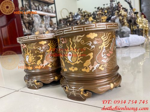 Bát Hương Khảm Tam Khí Đường Kính 18cm