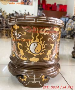 Bát Hương Khảm Tam Khí Đường Kính 18cm