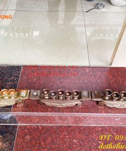 Bộ Ngai 5 Chén Rượu Bằng Đồng Thờ Cúng