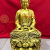 Tượng Phật Adida Cao 30cm Bằng Đồng Vàng