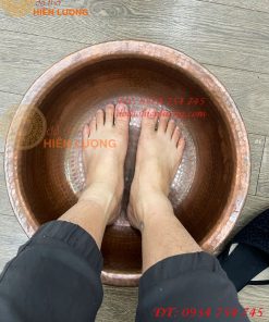 Chậu Đồng Spa Ngâm Chân Gò Tay Thủ Công Đường Kính 38cm