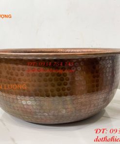 Chậu Đồng Spa Ngâm Chân Gò Tay Thủ Công Đường Kính 38cm