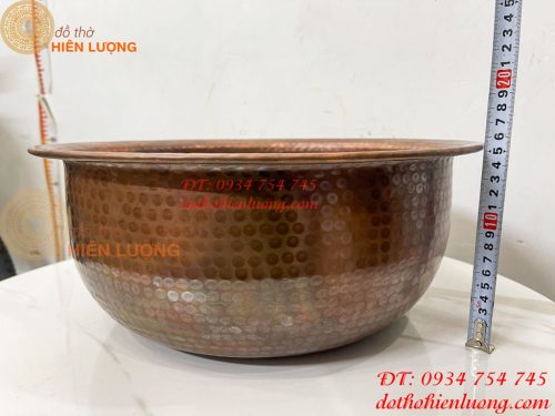 Chậu Đồng Spa Ngâm Chân Gò Tay Thủ Công Đường Kính 38cm
