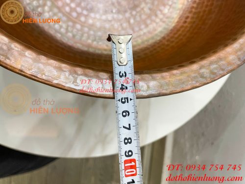Chậu Đồng Spa Ngâm Chân Gò Tay Thủ Công Đường Kính 38cm
