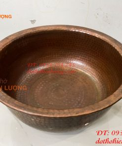 Chậu Đồng Spa Ngâm Chân Gò Tay Thủ Công Đường Kính 38cm