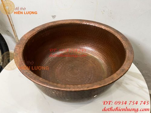 Chậu Đồng Spa Ngâm Chân Gò Tay Thủ Công Đường Kính 38cm