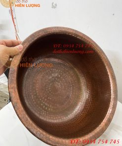 Chậu Đồng Spa Ngâm Chân Gò Tay Thủ Công Đường Kính 38cm