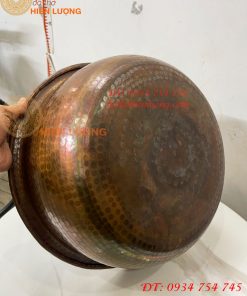 Chậu Đồng Spa Ngâm Chân Gò Tay Thủ Công Đường Kính 38cm