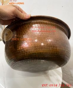Chậu Đồng Spa Ngâm Chân Gò Tay Thủ Công Đường Kính 38cm