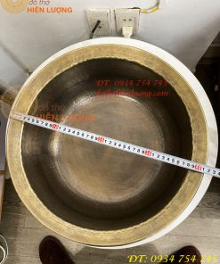Chậu đồng ngâm chân Spa đường kính 42cm (gò tay theo yêu cầu)