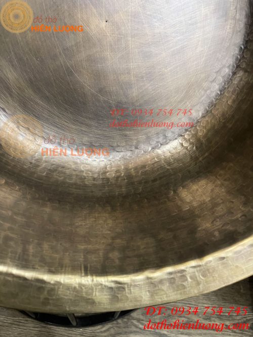 Chậu đồng ngâm chân Spa đường kính 42cm (gò tay theo yêu cầu)