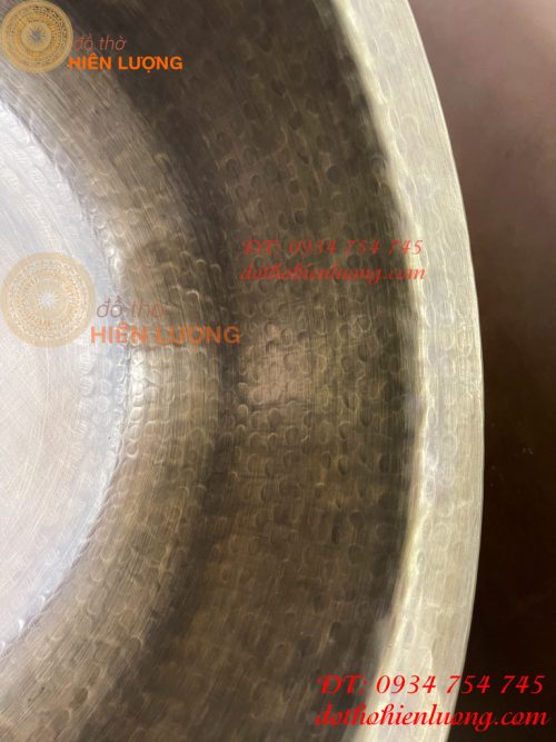 Chậu đồng ngâm chân Spa đường kính 42cm (gò tay theo yêu cầu)