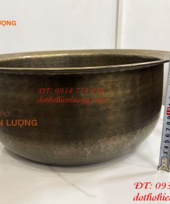 Chậu đồng ngâm chân Spa đường kính 42cm (gò tay theo yêu cầu)
